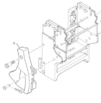 87712325 - Кронштейн левый (31мм отв.) нав. зад. TGT8./Mg.